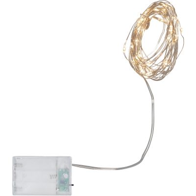Valguskett Kastepisar 40 LED, 4m, taimer, patareitoide, IP20