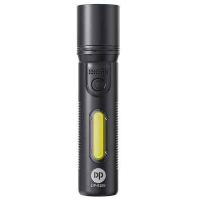 LED taskulamp, laetav aku, zoom, USB-C