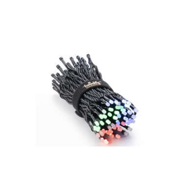 Twinkly|Strings Smart LED Lights 100 RGB (Multicolor), 8m, Black wire|RGB  16M+ colors