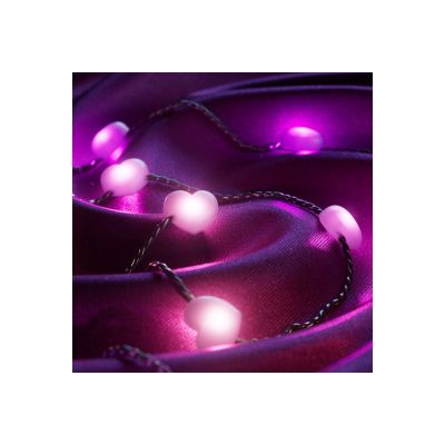 Twinkly Candies 200 Heart-shaped RGB LEDs, Green Wire, USB-C