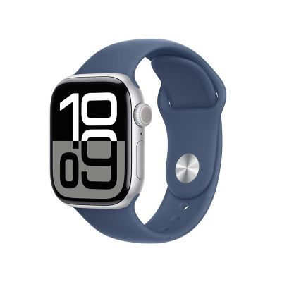 Watch 10 LTE 46mm Silver Alu + Denim Sport Band - M/L