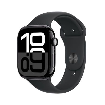 Watch 10 GPS 46mm Jet Black Alu + Black Sport Band - M/L