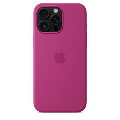 iPhone16 Pro Max Silicone Case with MagSafe - Fuchsia