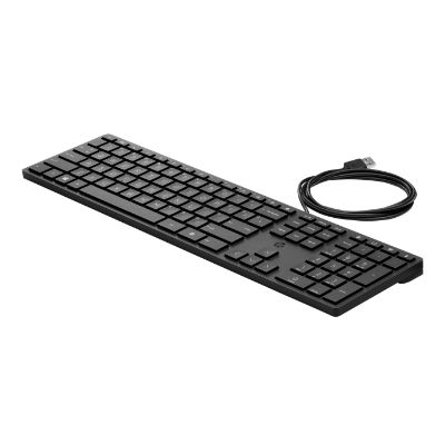 HP 320K USB Wired Keyboard - Black - US ENG (BULK of 12 pcs)