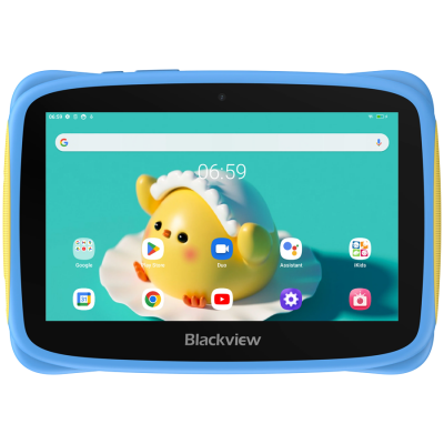 Blackview Tab 3 Kids, Blue, 7-inch HD 1024*600, 7731E Quad-core 1.3GHz, Front 0.3MP; Rear 2MP Camera, 2GB/32GB, 3280mAh battery, Doke 3.0 Go (Android 13), WiFi version, 802.11 b/g/n(2.4GHz), Bluetoot
