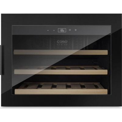 Caso | Wine cooler | WineSafe 18 EB | Energy efficiency class G | Built-in | Bottles capacity 18 bottles | Cooling type Compressor technology | Black