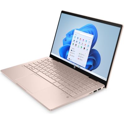 HP Pavilion x360 2-in-1 Laptop 14-ek2000ny - i5-120U, 16GB, 512GB SSD, 14" FHD 300-nit Touch, 5MP cam, FPR, US backlit keyboard, 43Wh, Rose Gold, Win 11 Home, 1 years