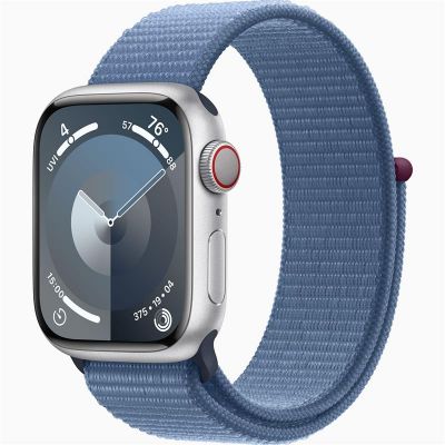 Apple Watch 9 Cellular 41mm Silver/Winter Blue Sport Loop