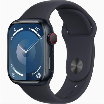 Apple Watch 9 Cellular 41mm Midnight/Midnight Sport Band S/M