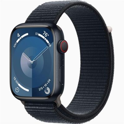 Apple Watch 9 Cellular 45mm Midnight/Midnight Sport Loop
