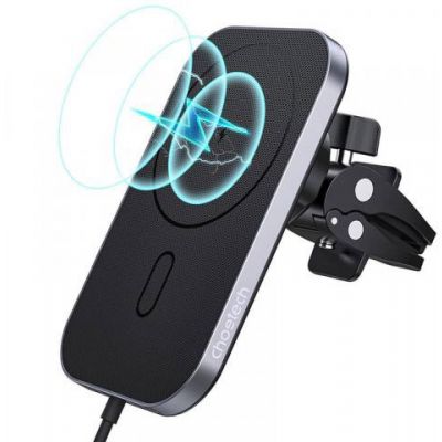 Choetech telefonihoidik-laadija autosse MagSafe T200-F, must