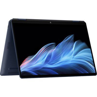 HP AI OmniBook Ultra Flip x360 2-in-1 Laptop 14-fh0073ny - Ultra 7-258V, 32GB, 1TB SSD, 14" 2.8K OLED 400-nit VRR 120Hz Touch, 9MP IR cam, US backlit keyboard, 64Wh, Atmospheric Blue, Win 11 Home, 1
