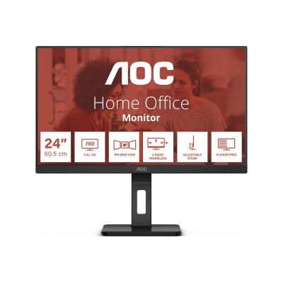 AOC 24E3QAF | 23.8 " | IPS | FHD | 16:9 | 75 Hz | 4 ms | 1920 x 1080 pixels | 300 cd/m | HDMI ports quantity 1 | Black