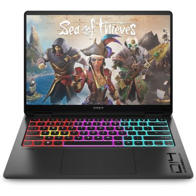 OMEN  by HP Transcend Laptop 14-fb0017ny - Ultra 9-185H, 32GB, 1TB SSD, 14" 2.8K (2880x1800) OLED 400-nit 48-120Hz, GeForce RTX 4060 8GB, 1080p IR cam, US RGB backlit keyboard, Shadow Black, 1080p IR