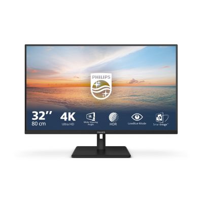 Philips 32E1N1800LA/00 | 31.5 " | VA | 16:9 | 60 Hz | 4 ms | 3840 x 2160 pixels | 300 cd/m | HDMI ports quantity 2
