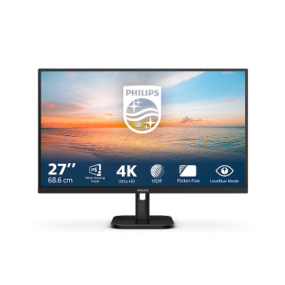 27, 4K UHD (3840x2160), IPS, 60Hz, 350 cd/m, DisplayPort 1.2, HDMI 2.0, LowBlue Mode, Flicker-Free