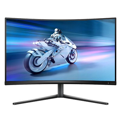 Philips Evnia Curved Gaming Monitor, 32'', QHD (2560x1440), VA LCD, curved 1500R, 165Hz, 500 cd/m, DisplayPort 1.2, HDMI 2.0, USB 3.2 Gen 1 / 5 Gbps, USB-B upstream x 1, USB-A downstream x 4 (with 2