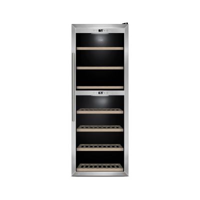 Caso | Wine Cooler | WineComfort 1260 Smart | Energy efficiency class G | Free standing | Bottles capacity 126 | Stainless steel/Black