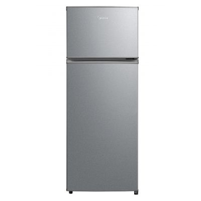 Midea Refrigerator | MDRT294FGE50 | Energy efficiency class E | Free standing | Double Door | Height 143 cm | Fridge net capacity 163 L | Freezer net capacity 41 L | 40 dB | Stainless steel