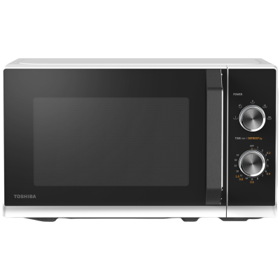 SOLO Microwave Oven, 20 Litres, Rotating Plate with Storage, Timer, Built-in LED Lights, 800 W, color:White, Dimensions: 442*368*260 mm