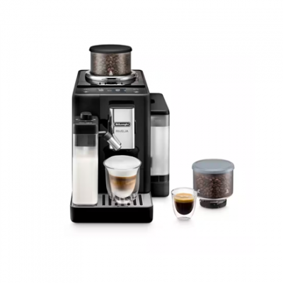 Delonghi | Coffee Maker | EXAM440.55.B Rivelia | Pump pressure 19 bar | Built-in milk frother | Automatic | 1450 W | Onyx Black