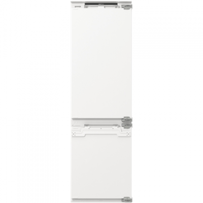Gorenje Refrigerator | NRKI517E42 | Energy efficiency class E | Built-in | Combi | Height 177.2 cm | No Frost system | Fridge net capacity 176 L | Freezer net capacity 76 L | Display | 35 dB | White