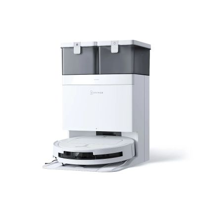 Ecovacs Robotic Vacuum Cleaner | DEEBOT T50 PRO OMNI | Wet&Dry | Li-ion | 6400 mAh | Dust capacity 0.26 L | 15000 Pa | White