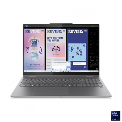 Lenovo Yoga 7 2-in-1 16ILL10 | Luna Grey | 16 " | OLED | Touchscreen | WQXGA+ | 2880 x 1800 pixels | Glossy | Intel Core Ultra 7 | 256V | 16 GB | Soldered LPDDR5x | Solid-state drive capacity 1000 GB