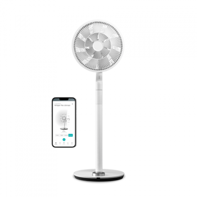 Duux | Fan | Whisper Flex Ultimate Smart | Stand Fan | White | Diameter 34 cm | Number of speeds 30 | Oscillation | 3-26 W | Remote control