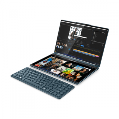 Lenovo Yoga Book 9 14IAH10 | Tidal Teal | 2x14 " | OLED | Touchscreen | 2.8K WQXGA+ | 2880 x 1800 pixels | Glossy | Intel Core Ultra 7 | 255H | 32 GB | Soldered LPDDR5x | Solid-state drive capacity 1