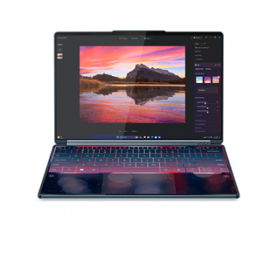 Lenovo Yoga Book 9 14IAH10 | Tidal Teal | 2x14 " | OLED | Touchscreen | 2.8K WQXGA+ | 2880 x 1800 pixels | Intel Core Ultra 7 | 255H | 32 GB | Soldered LPDDR5x | Solid-state drive capacity 1000 GB |