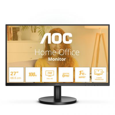 AOC 27B3HMA2 | 27 " | VA | FHD | 16:9 | 100 Hz | 4 ms | 1920 x 1080 pixels | 250 cd/m | HDMI ports quantity 1
