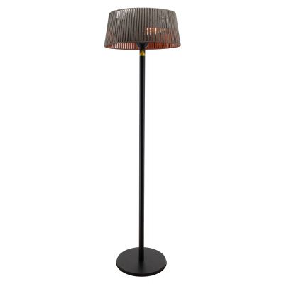 TunaBone Electric Standing Patio Heater, Double clear halogen heating lamps | TB1821SH-01 | Patio heater | 2100 W | Black