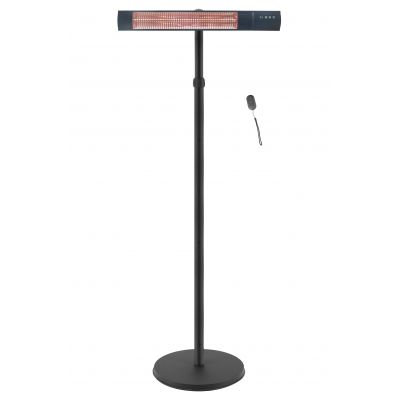 TunaBone Electric Standing Patio Heater, Single carbon golden tube | TB2580ST-01 | Patio heater | Black
