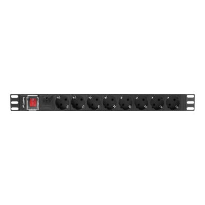 Lanberg Power Distribution unit 19", 8 outlets, black | Lanberg