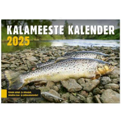 Seinakalender - Kalameeste kalender A4 (297x210mm) klamberköide 2025a.
