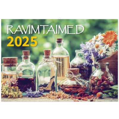 Seinakalender - Ravimtaimed A4 (297x210mm) klamberköide 2025a.