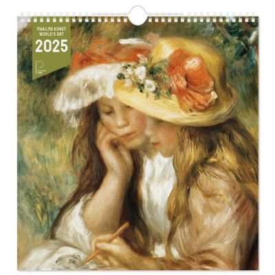 Seinakalender - Maailma kunst ART (330x345mm) kahe spiraaliga 2025a.