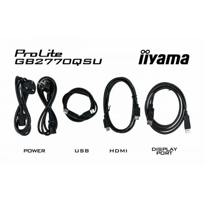 LCD Monitor|IIYAMA|27"|Gaming|Panel IPS|2560x1440|16:9|180Hz|Matte|0.2 ms|Speakers|Swivel|Pivot|Height adjustable|Tilt|Colour Black|GB2770QSU-B6