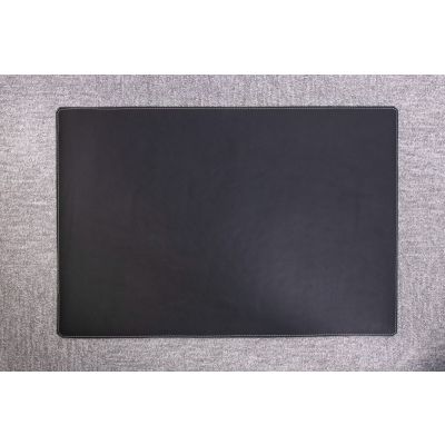 Table mat 60 x 40 cm, leather, Boxer Hydro black