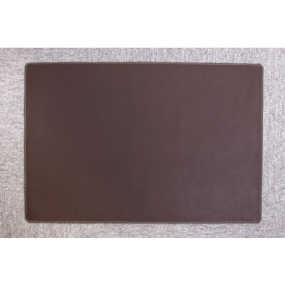Table mat 60 x 40 cm, leather, Boxer Chocolate Hydro Wave
