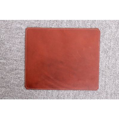 Mouse pad 20 x 24 cm, leather, Patina Vegetable