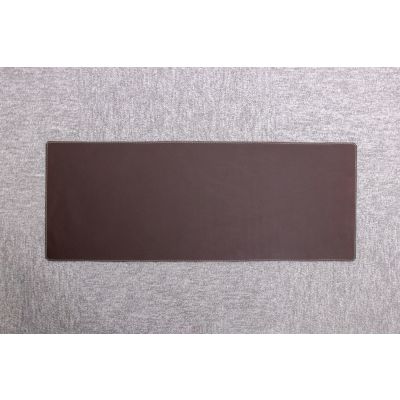 Table mat 80 x 30 cm, leather, Boxer Chocolate Hydro Wave