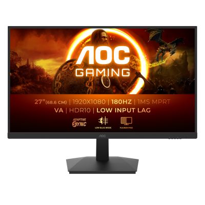AOC 27G15N2 | 27 " | VA | FHD | 16:9 | 180 Hz | 1 ms | 1920 x 1080 pixels | 300 cd/m | HDMI ports quantity 1 | Warranty 36 month(s)