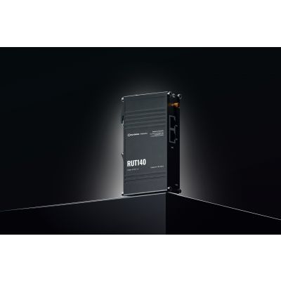 Ethernet Router | RUT140 | 802.11n | 10/100 Mbit/s | Ethernet LAN (RJ-45) ports 1 | Mesh Support Yes | MU-MiMO No | No mobile broadband