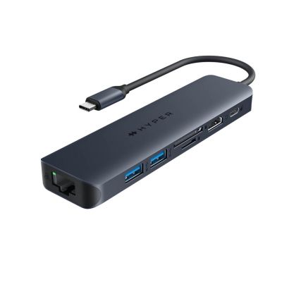 Hyper | HyperDrive EcoSmart Gen.2 Universal USB-C 7-in-1 Hub w 100 W PD Power Pass-thru