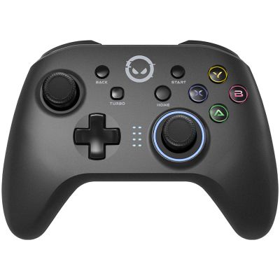 LORGAR TRIX-510, Gaming controller, Black, BT5.0 Controller with built-in 600mah battery, 1M Type-C charging cable ,6 axis motion sensor support nintendo switch ,android,PC, IOS13, PS3, normal size d
