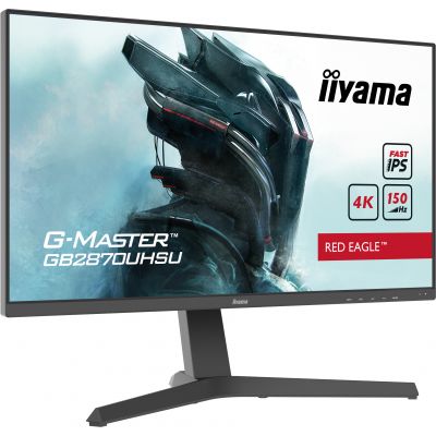 Iiyama G-MASTER GB2870UHSU-B1 - LED monitor - 28" (27.84" viewable) - 3840 x 2160 4K @ 150 Hz - IPS - 400 cd / m - 1000:1 - HDR400 - 1 ms - HDMI, DisplayPort - speakers - matte black