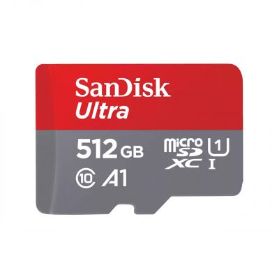 Mälukaart Sandisk Ultra microSDXC 512GB + SD Adapter 150MB/s A1 Class 10 UHS-I