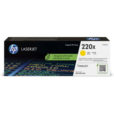 Tooner HP 220X W2202X Yellow/kollane suuremahuline 5500lk - Color LaserJet Pro 4202/4302, MFP4302/4303